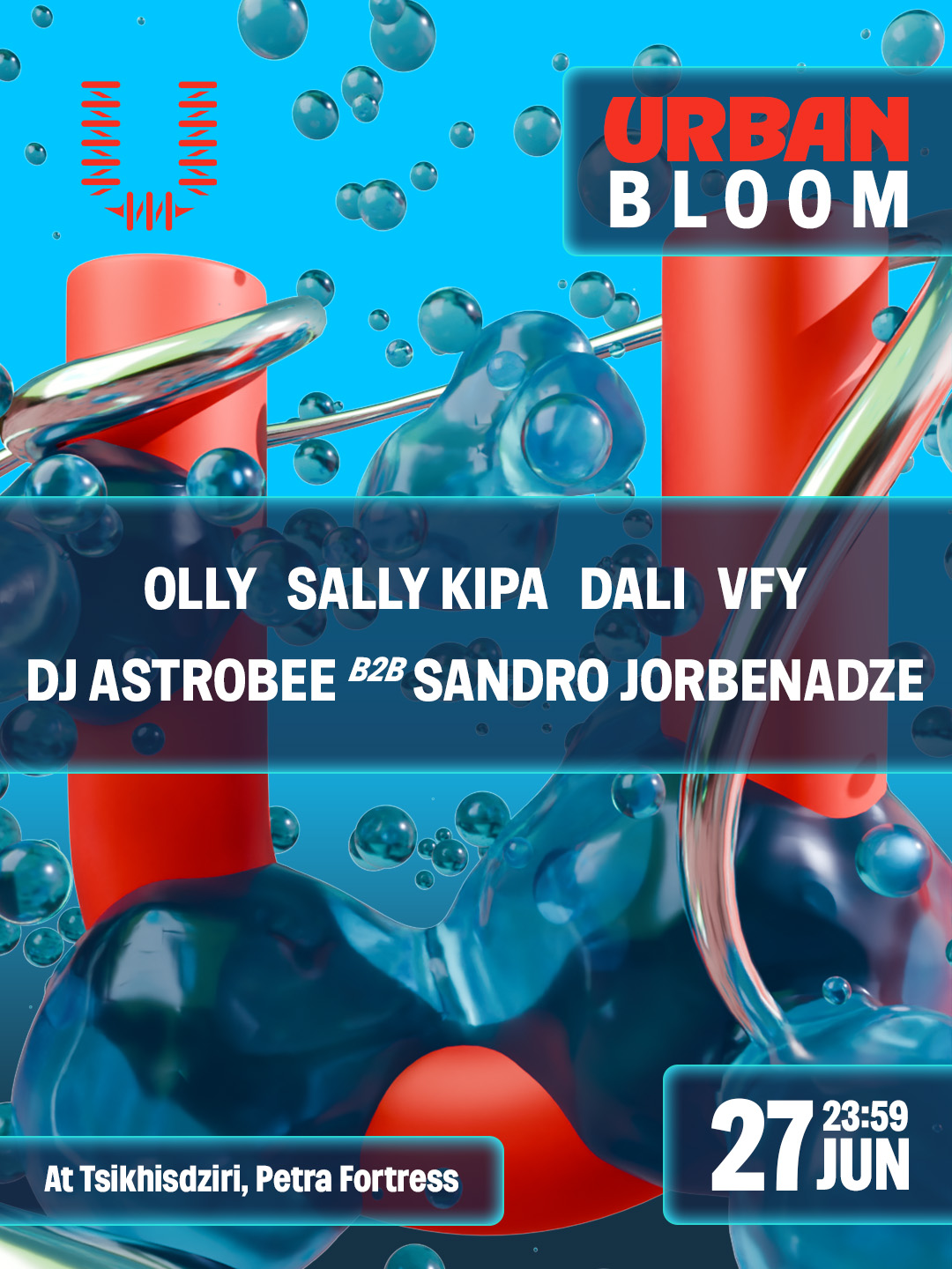 OLLY, SALLY KIPA, DALI, VFY, DJ ASTROBEE B2B SANDRO JORBENADZE - OLLY, SALLY KIPA, DALI, VFY, DJ ASTROBEE B2B SANDRO JORBENADZE - URBAN Event in Batumi